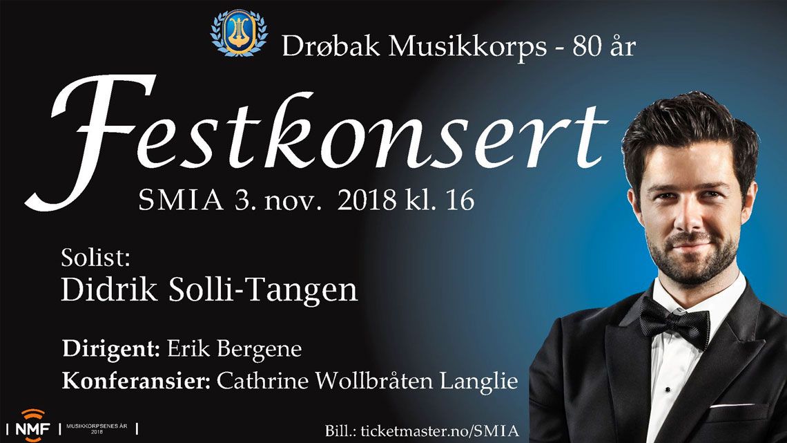 Festkonsert med bl.a. Didrik Solli-Tangen som solist